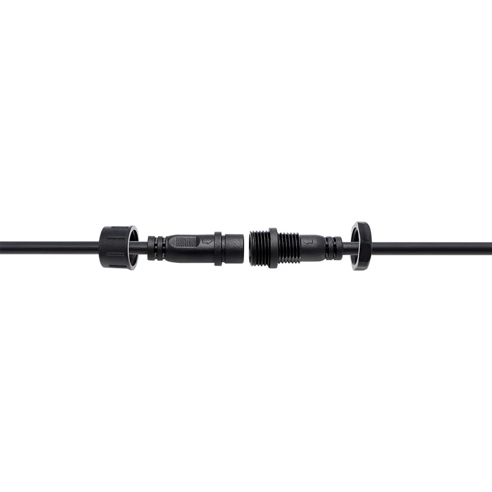 m16 waterproof 3pin connector for led lighting